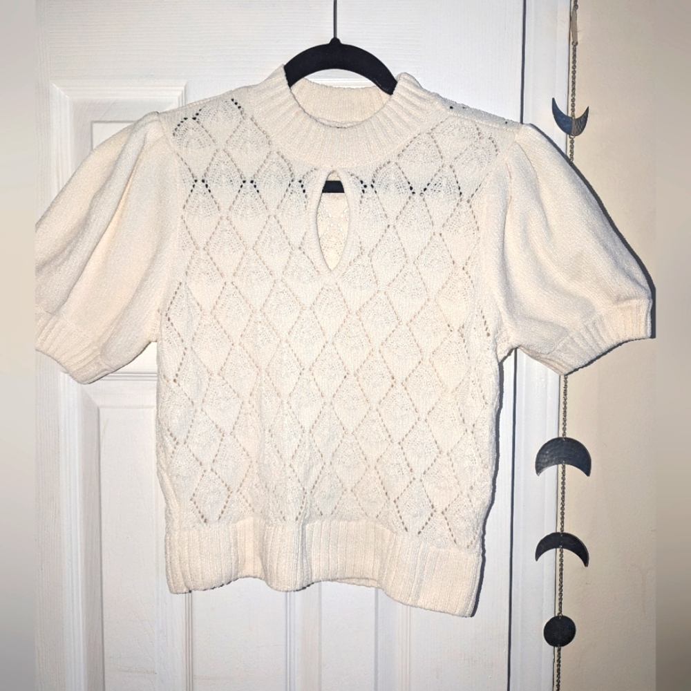 Beautiful crocheted style top